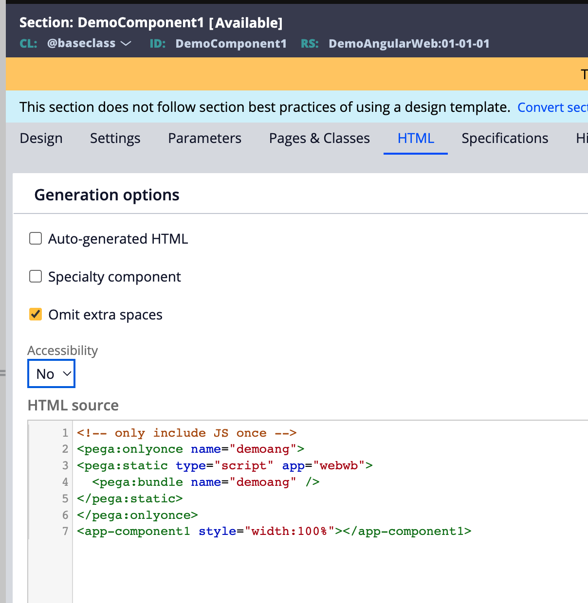 Using Angular  components inside Pega UI Support Center